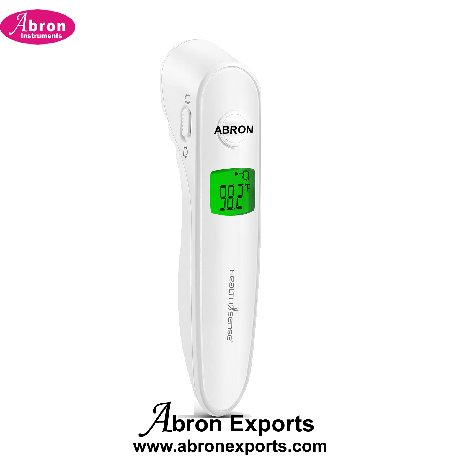 Clinical Thermometer Digital LCD forhead Infrared Backlit for fever non contact no Beap 99 Memory Nurses Hospital Abron ABM-2185H 